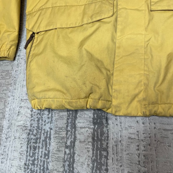 Burton Snowboard Jacket Mens XL Yellow Brown Colorblock Insulated Hooded Vintage - Picture 12 of 16
